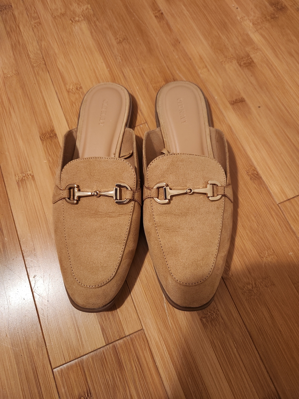 Old Navy Faux-Leather Loafer Mule Shoes, Size 9